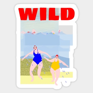 Wild Swimming Sticker